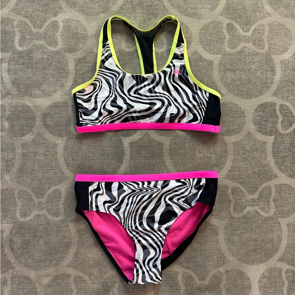 NWOT 3 piece neon Swimwear set
